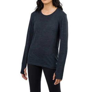 NEW Tuff Athletics Women’s Seamless Top | Black Pullover long Sleeve Active
